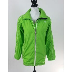 Obermeyer Green Hooded Ski Jacket Windbreaker Sz 8